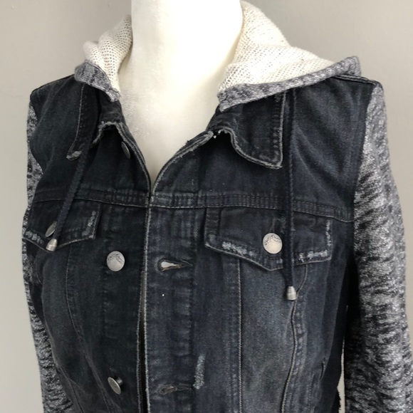Free People black denim Jacket - Picture 5 of 8